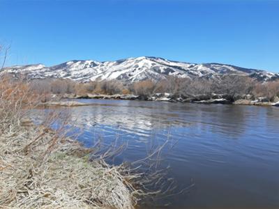 Snow-capped Mountains Reflected River Panorama.jpg