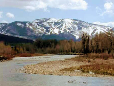 Snow-capped Mountains River Spring Serenity Memory.jpg