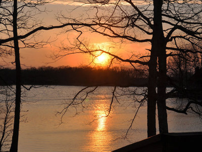 Glitched Serene Sunset Tranquil Lake Waters With Reflections View.jpg